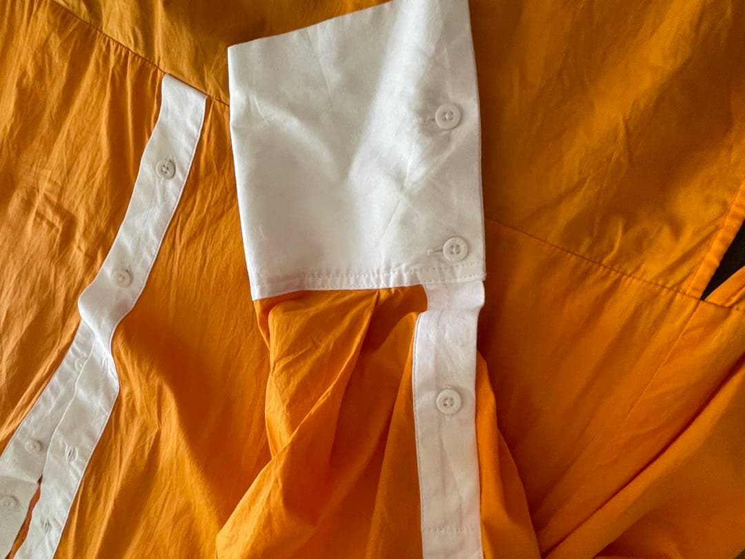 ENFÖLD ロングワンピース 36 オレンジ・グレー