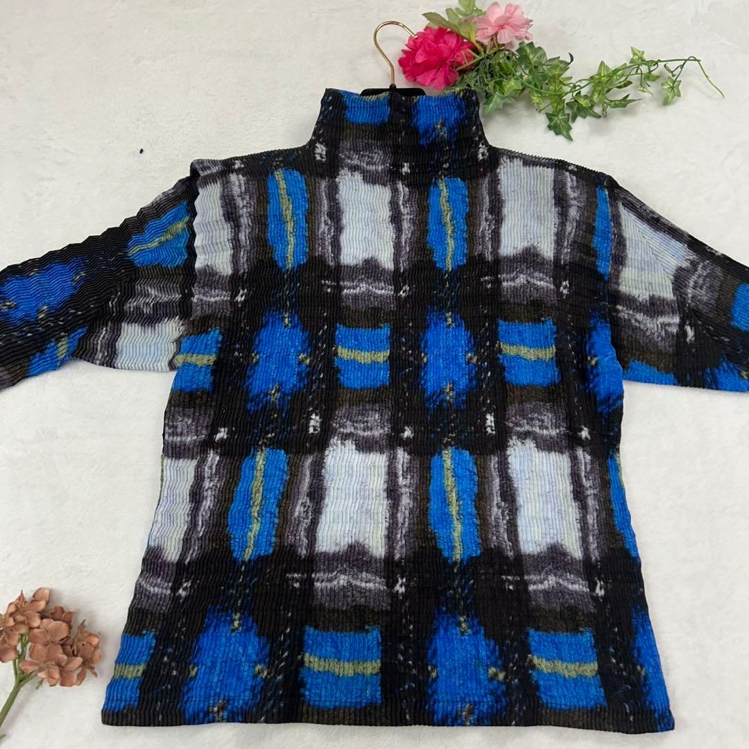 X*A様 I556 美品 M 2 イッセイミヤケ プリーツ カットソー レディー