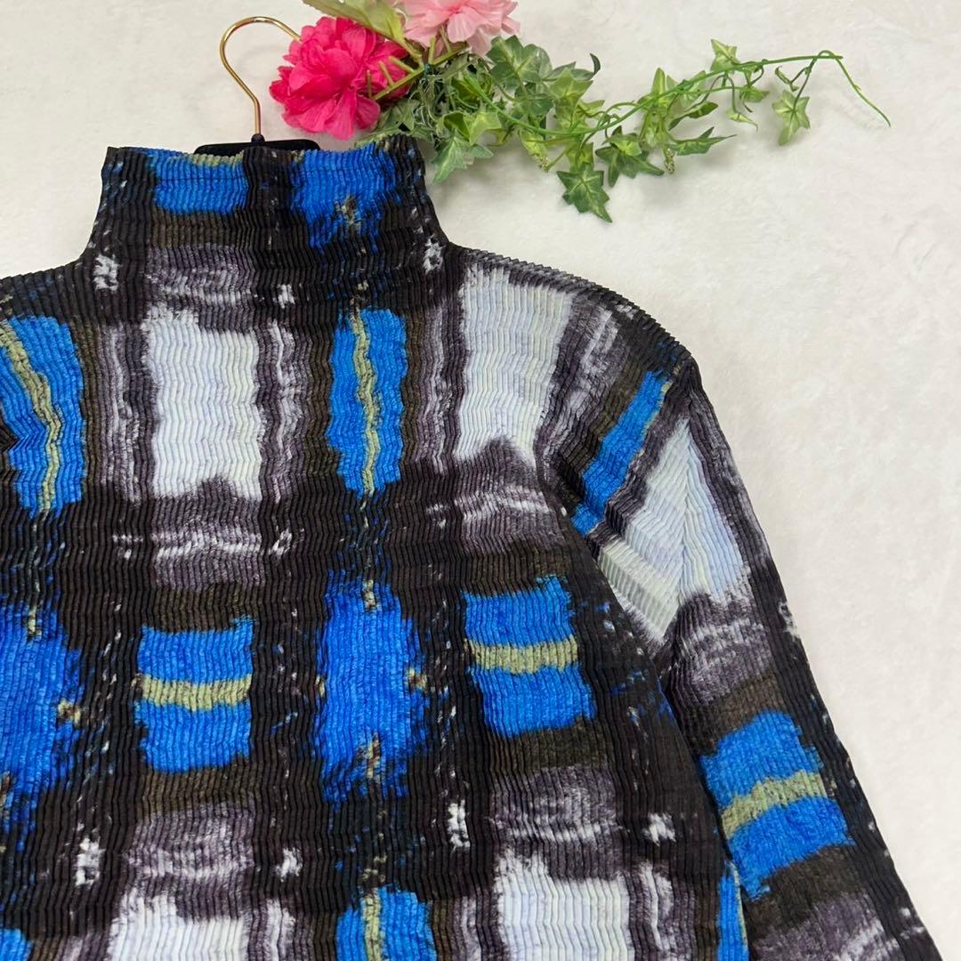 X*A様 I556 美品 M 2 イッセイミヤケ プリーツ カットソー レディー