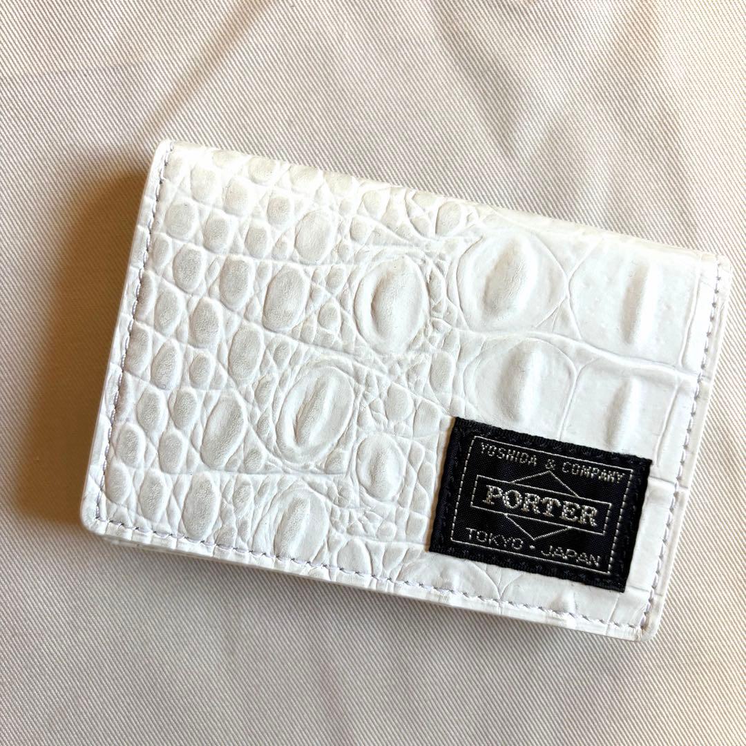HEAD PORTERヘッドポーター クロコ　型押し　レザー　名刺入れ　ポーター