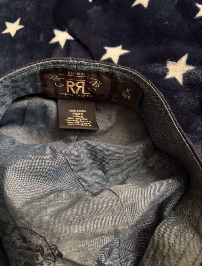 RRLベイスボールキャップsize M ネイビー