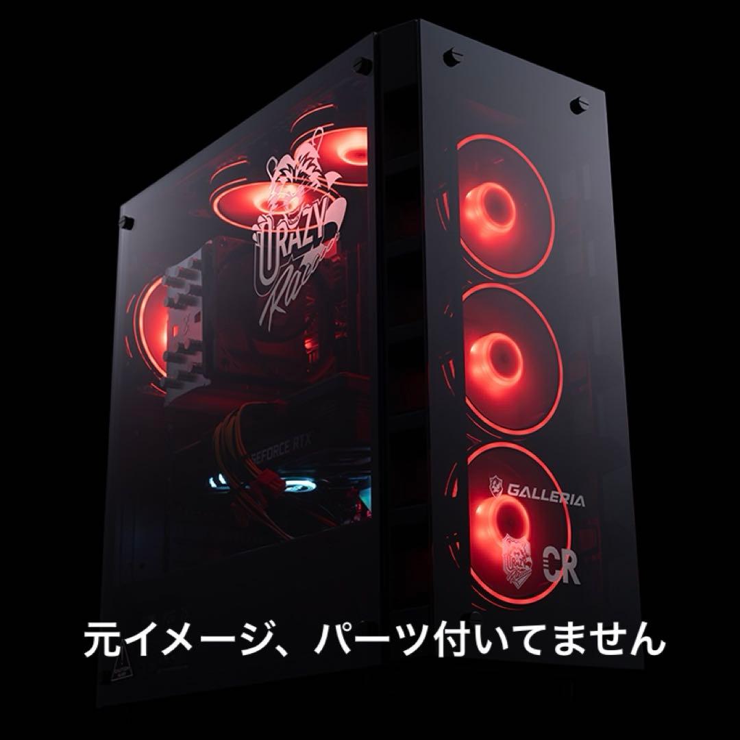 現状品ガレリアCrazy Raccoon コラボゲーミングPC透明ガラスケース