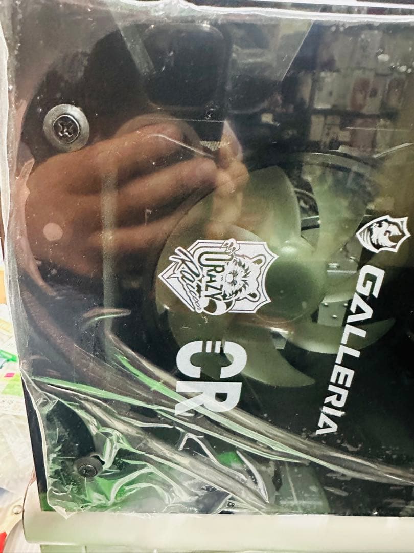 現状品ガレリアCrazy Raccoon コラボゲーミングPC透明ガラスケース