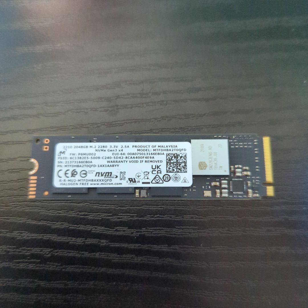 d*x様 [SSD 2TB] Micron 2210