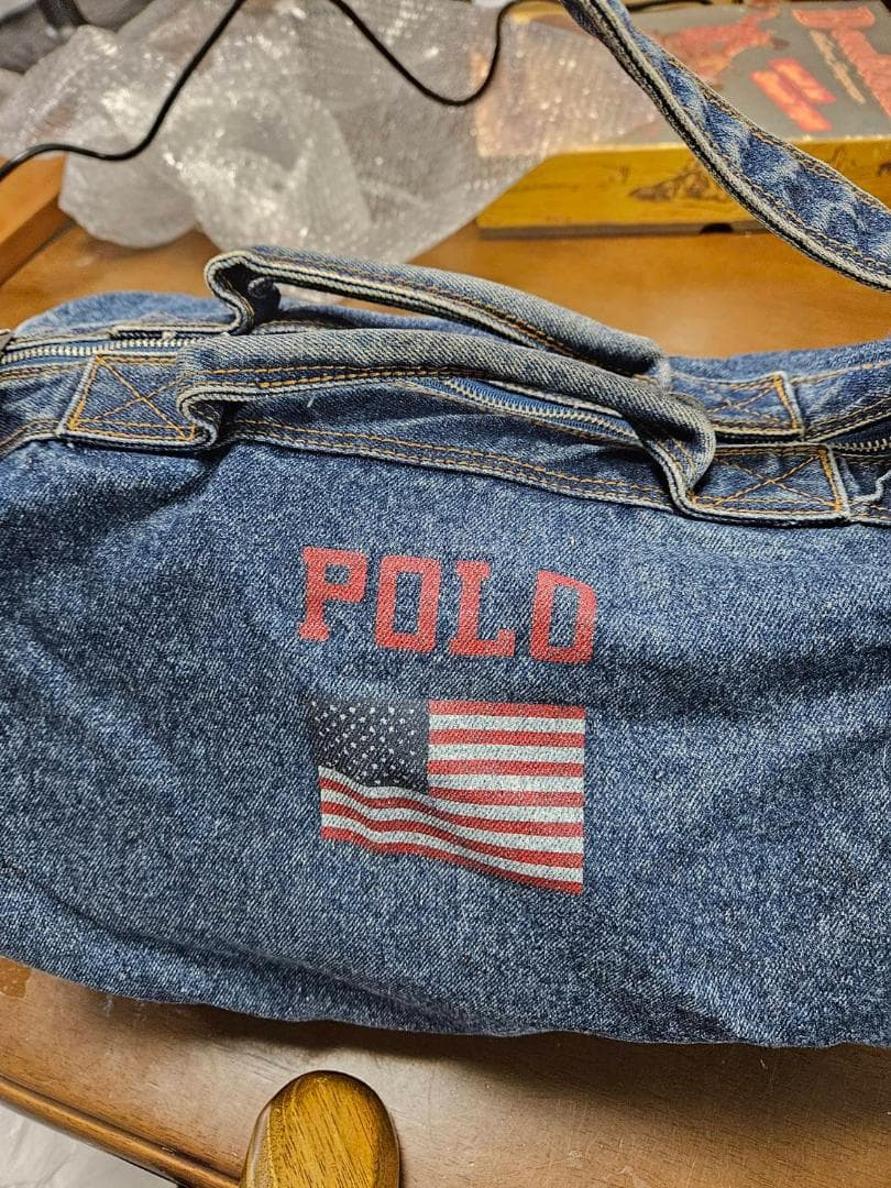 送料無料/美品　Polo Ralph Lauren デニムショルダーバッグ
