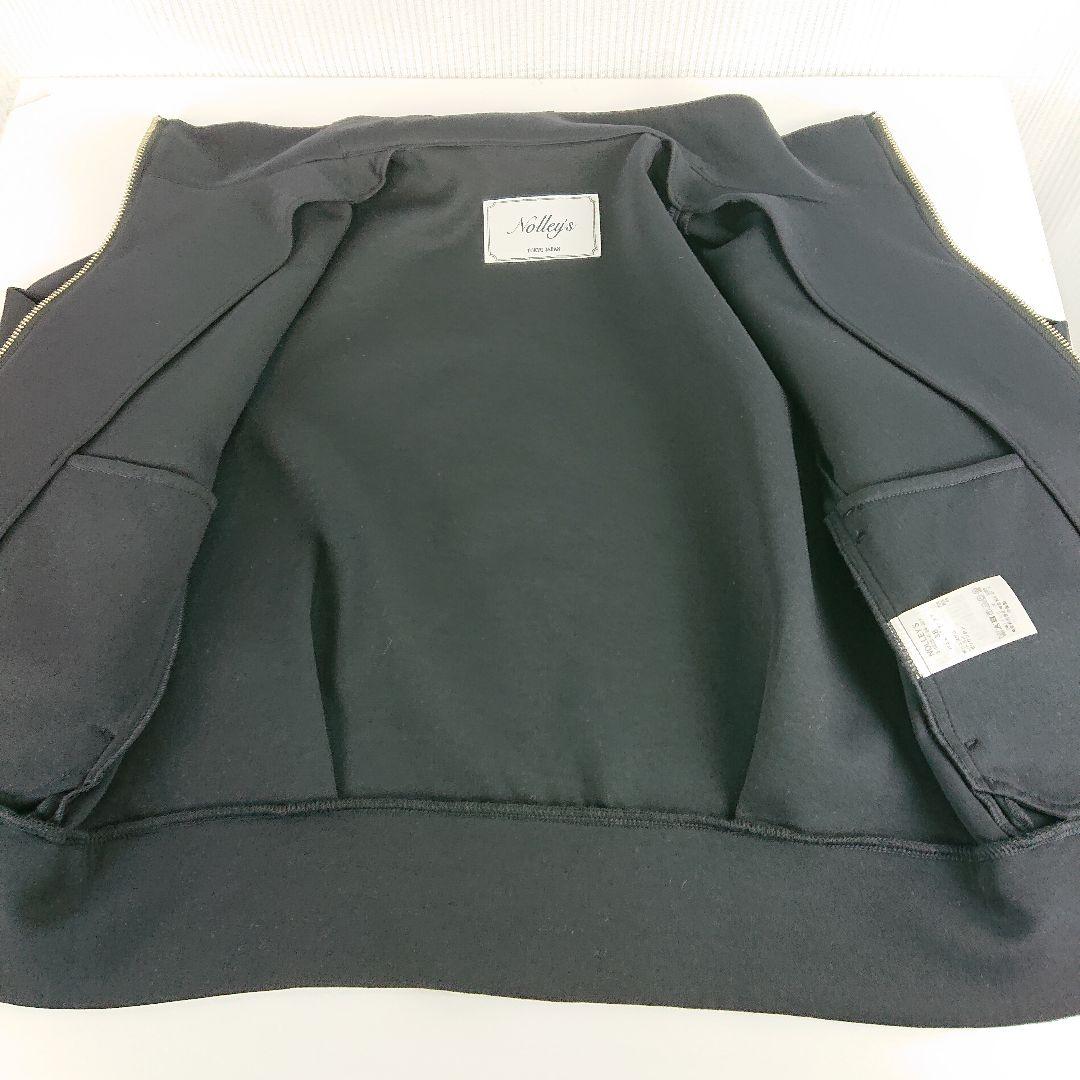 a914 NOLLEY'S ウォッシャブルエアボールスタンドジップブルゾン 美品