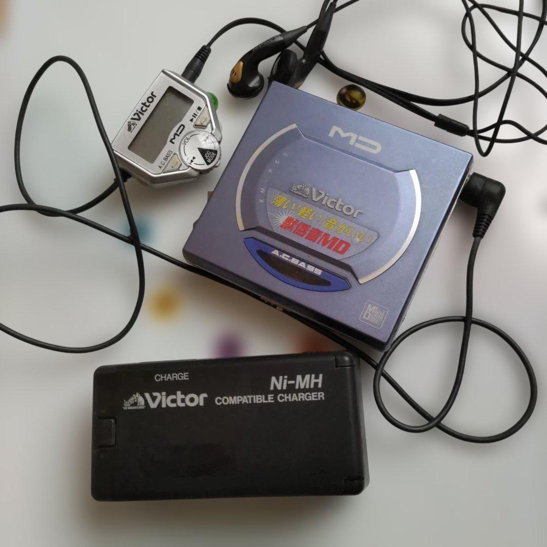 Victor ポータブルMDプレーヤーセット