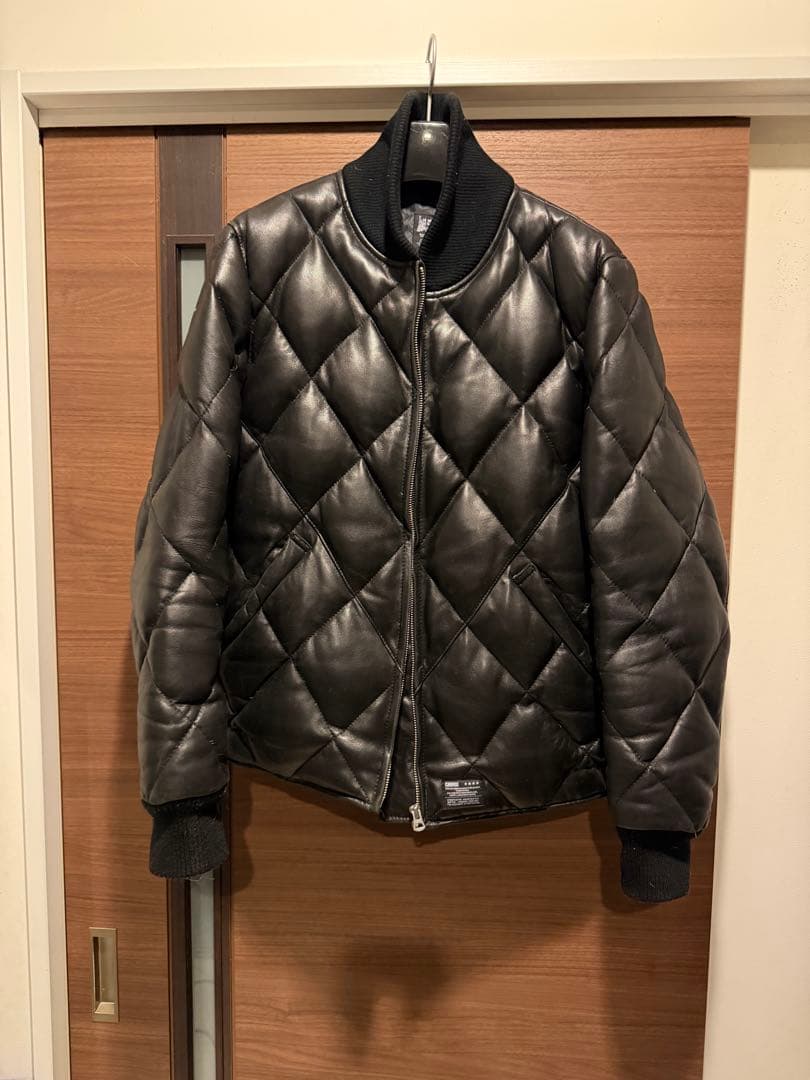 ジャケット・アウター THE CRIMIE diamondLamb Leather Down L