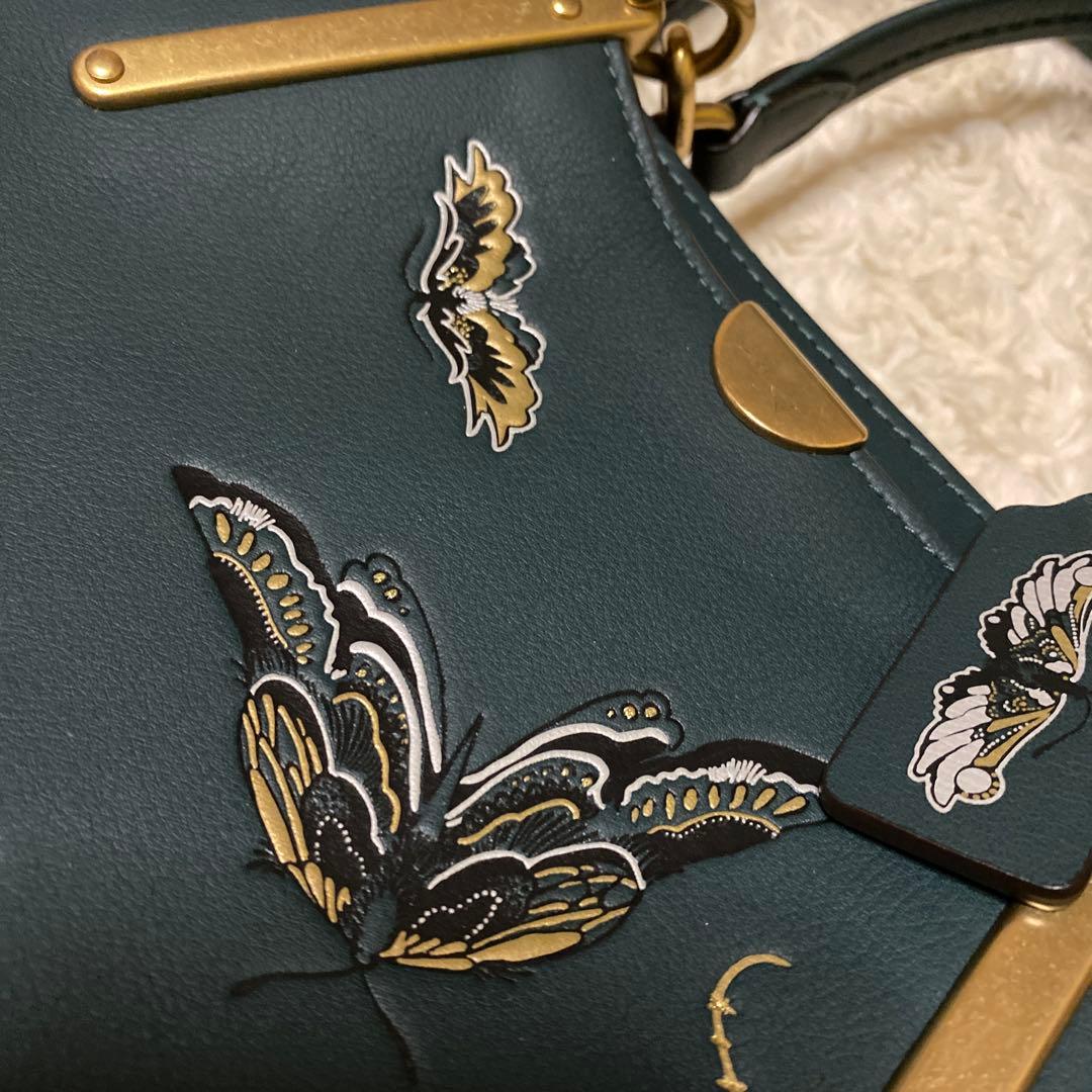 COACH コーチ　2way ハンドバッグ　ショルダーバッグ　バタフライ