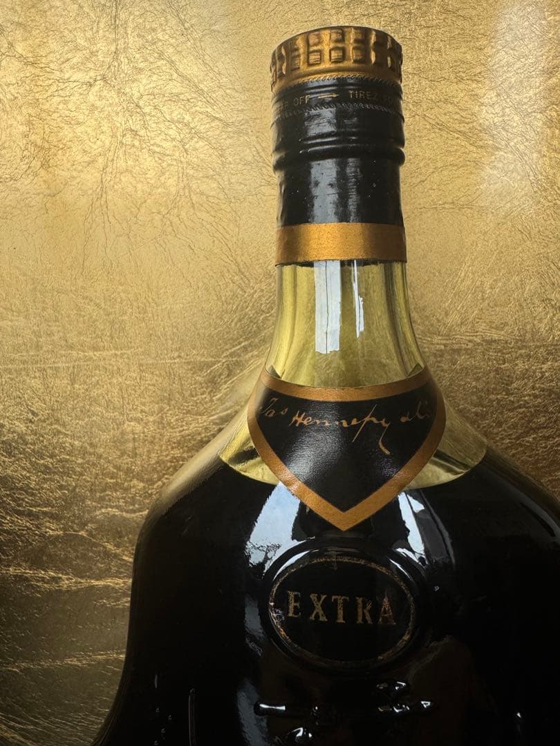 未開栓 Hennessy EXTRA 金キャップ グリーンボトル 700ml古酒
