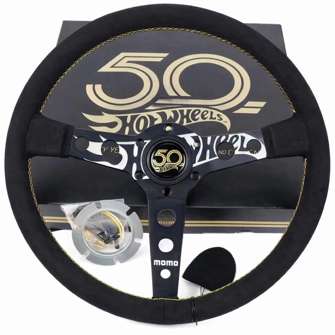 MOMO x Hot Wheels 50周年ステアリング 本革 ホットウィール