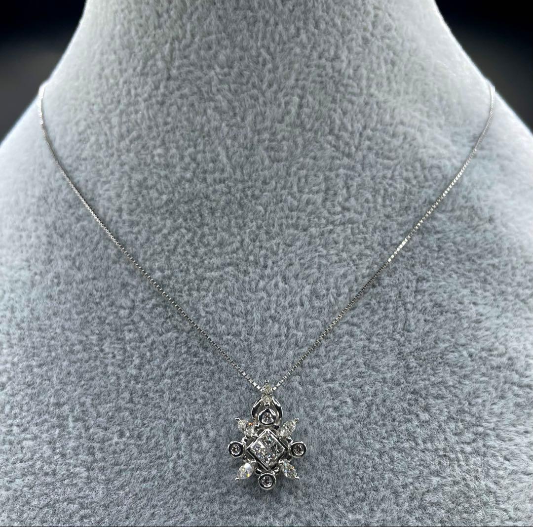 専用JL215★高級 カラーレス/ピンクダイヤ0.43ctpt950ヘッド 鑑付