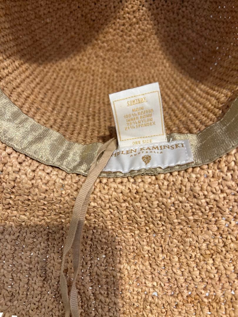 わ*め様 ヘレンカミスキー　麦わら帽子　フリーサイズ