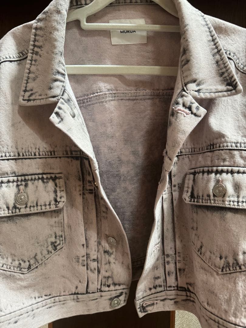 ムルーア　今季デニムジャケット　ピンク