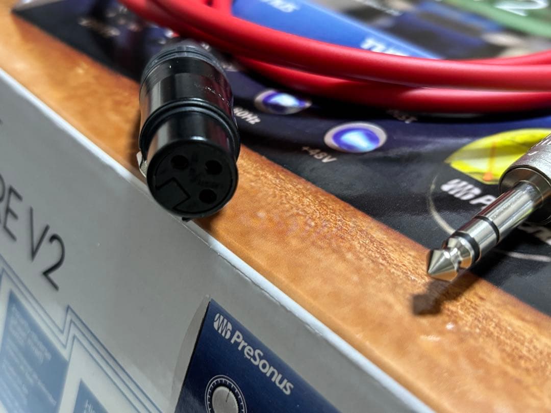 PreSonus TUBE PRE 2 ＋ XLRメス-ステレオフォン