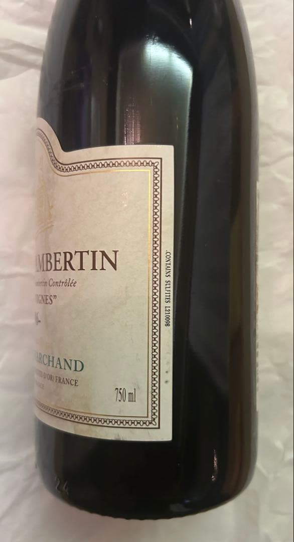 ジュヴレ・シャンベルタン ヴィエイユ・ヴィーニュ1996