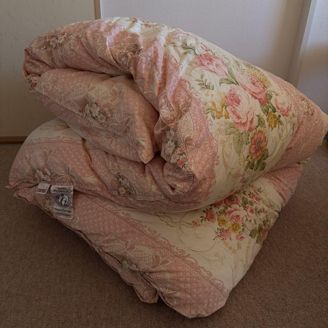 【極寒対応】丸八真綿 ソワリー羽毛布団 1.5kgシングルかさ増しリフォーム済み