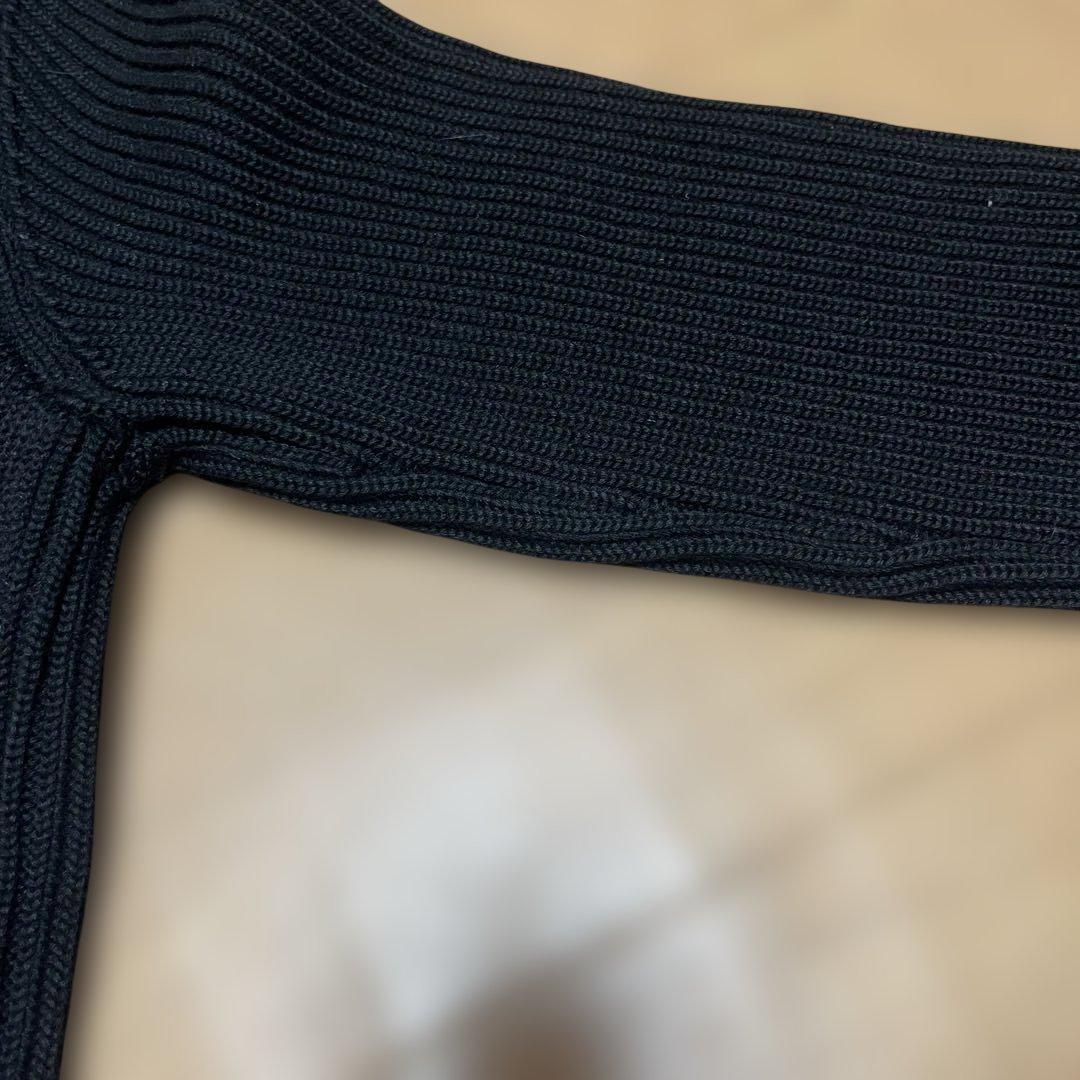 Y*読様 ほぼ新品 マルタン マルジェラ ⑭ドライバーズニット M 黒 スタッフ