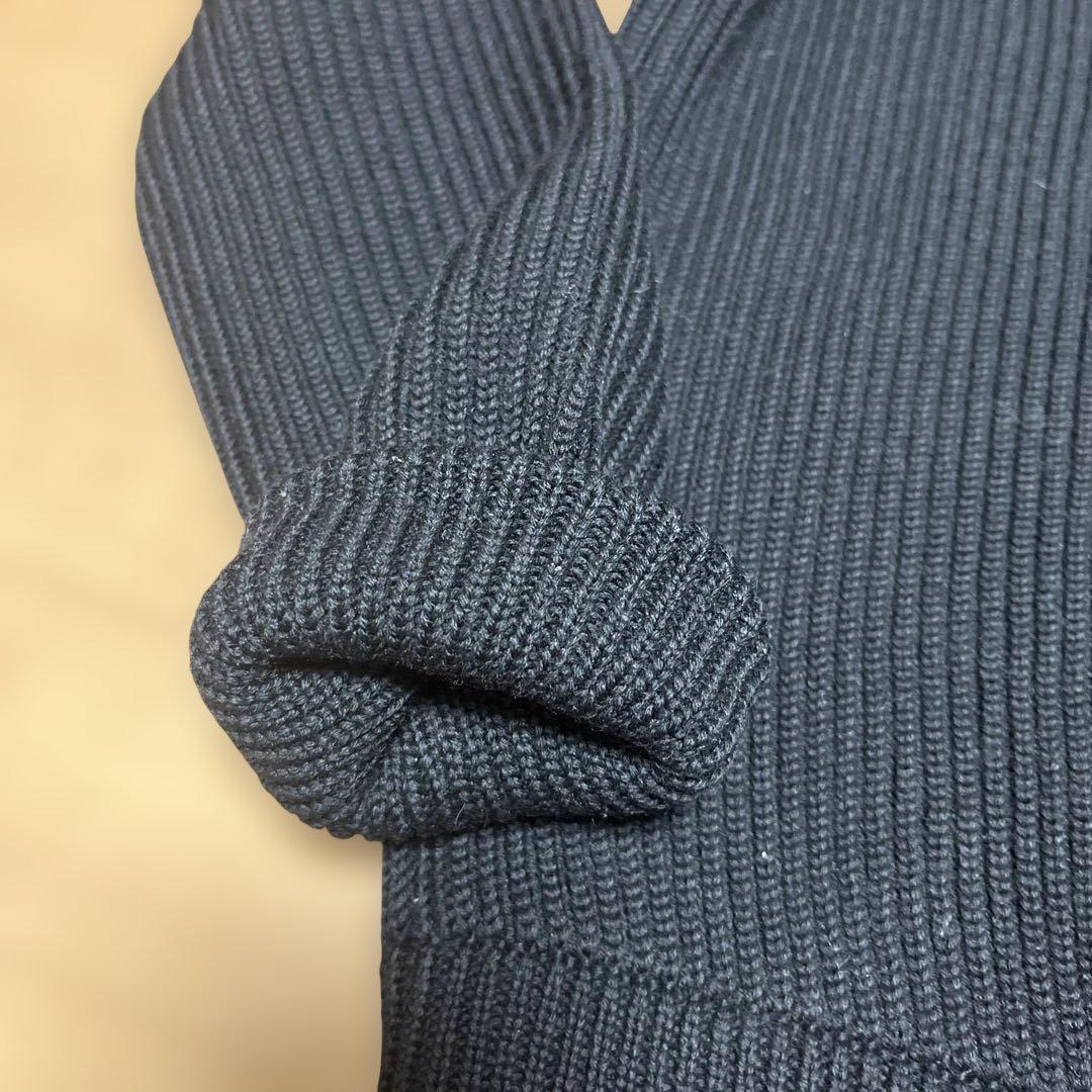 Y*読様 ほぼ新品 マルタン マルジェラ ⑭ドライバーズニット M 黒 スタッフ