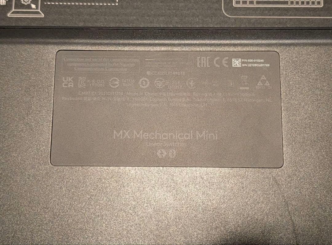 logicool MX MECHANICAL MINI キーボード本体　赤軸