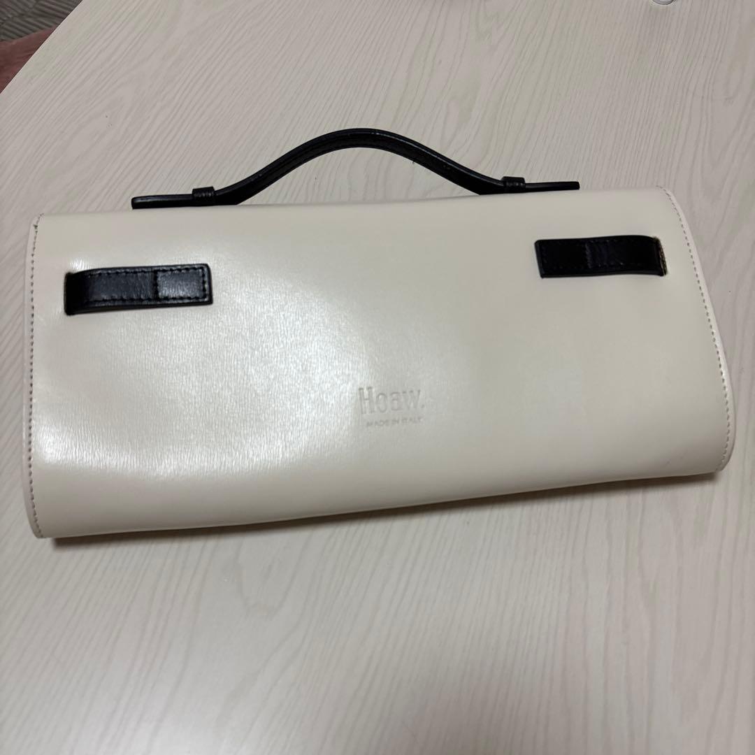 Whim Gazette バイカラークラッチバッグ