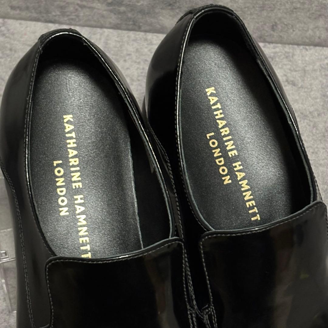 新品　キャサリンハムネットロンドン　ドレスシューズ　ブラック　Y2K 2251