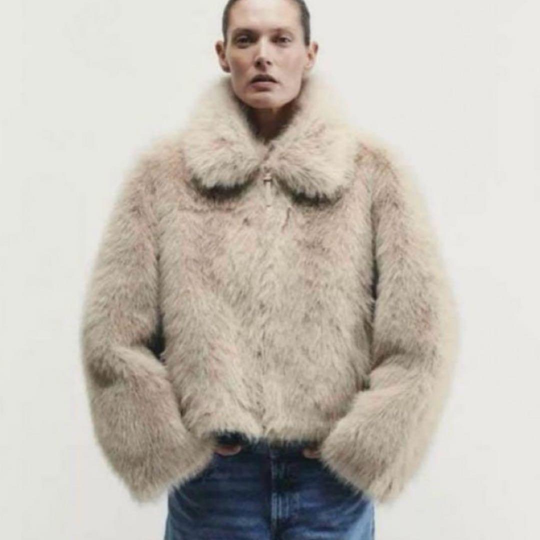 ZARA ダブルフェイス フェイクファージャケット S