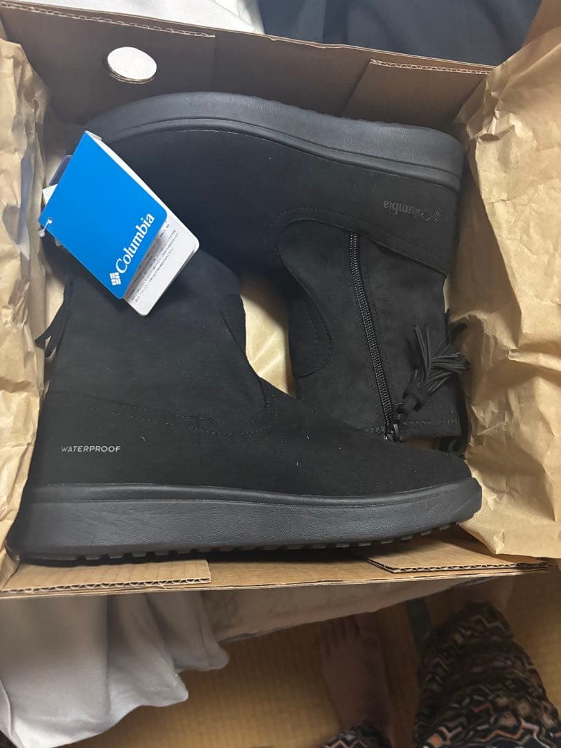 Columbia ブラック タッセルブーツ