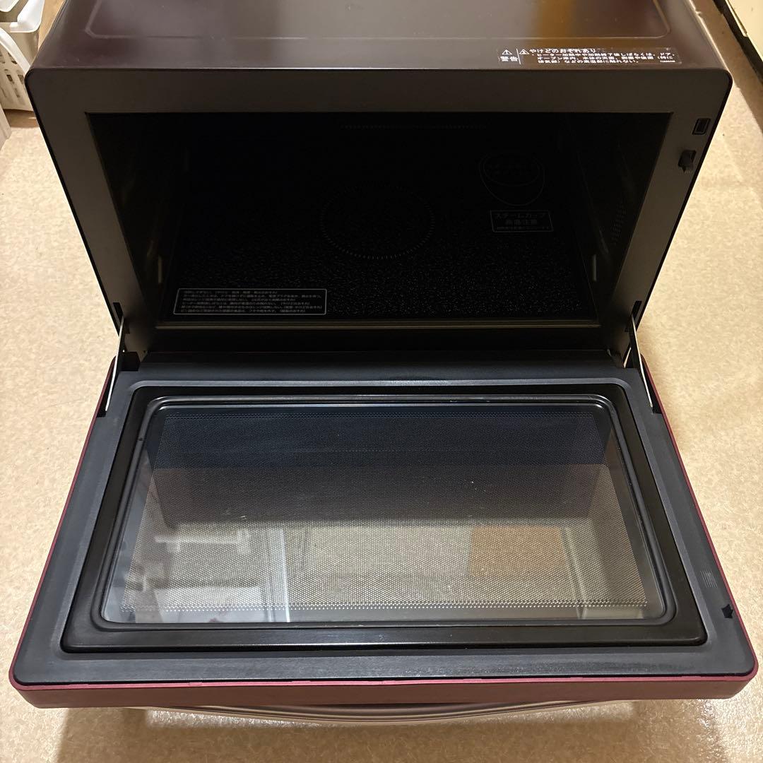 SHARP２段 オーブンレンジ 1000W レッド 電子レンジ