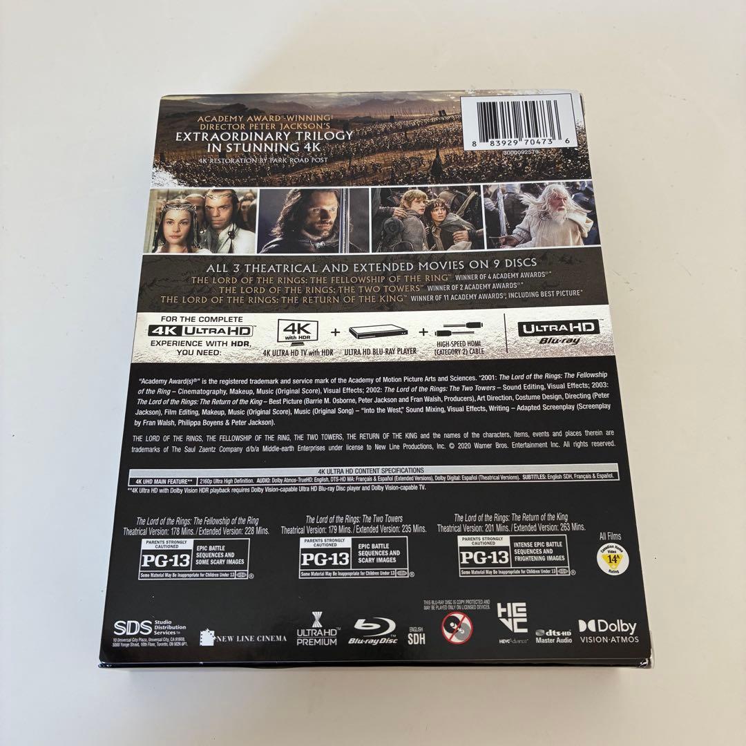 ロード・オブ・ザ・リング トリロジーBOX [4K UHD 日本語有り] 輸入版