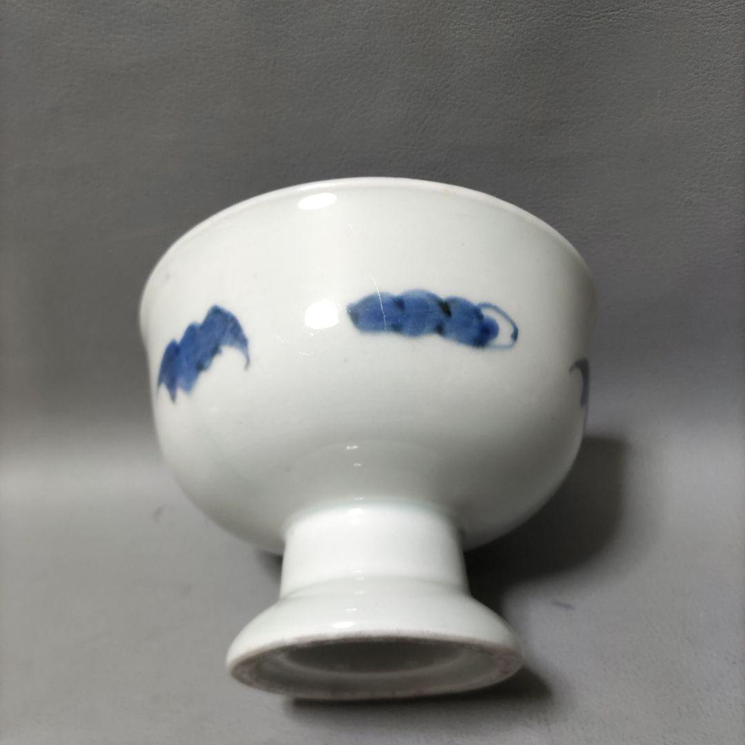 古伊万里　コウモリ柄　盃洗