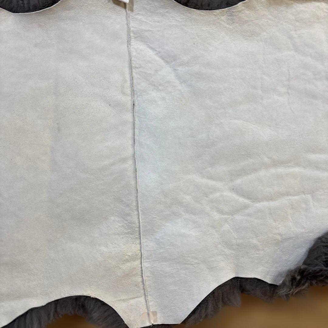 【クリーニング済】UGG シープスキン エリアラグ ダブル　グレー