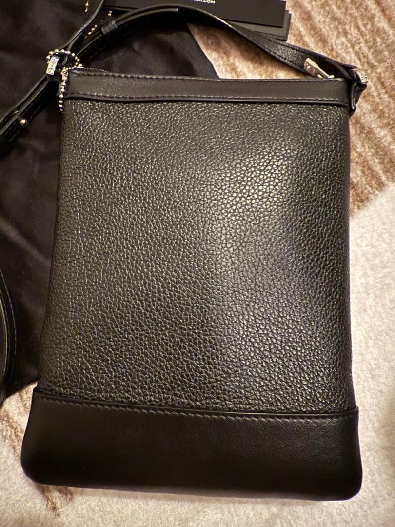 AMIRI ブラックレザー ショルダーバッグ