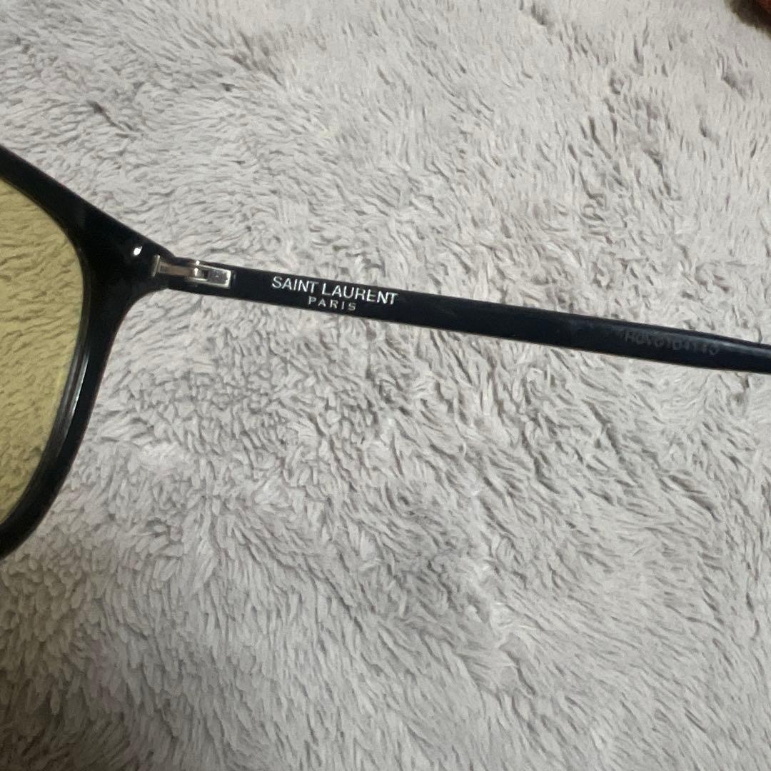 SAINT LAURENT ブラック イエローレンズ サングラス