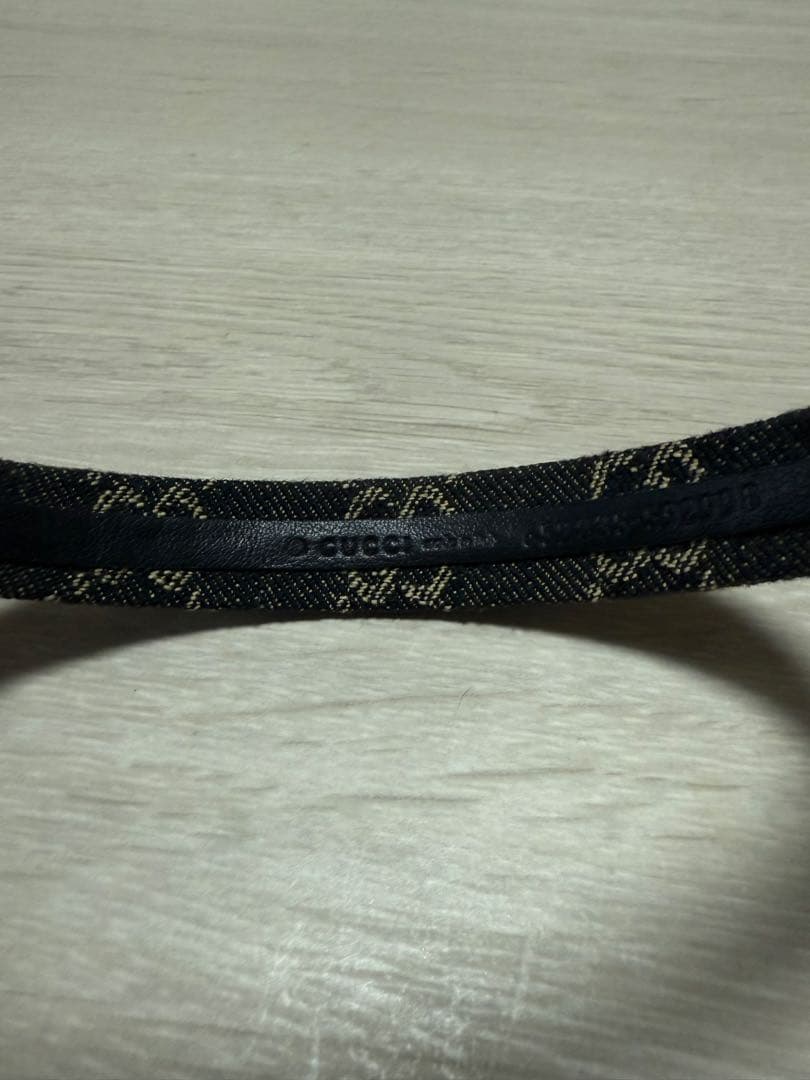 GUCCI カチューシャ　エコウォッシュドGGデニムヘアバンド