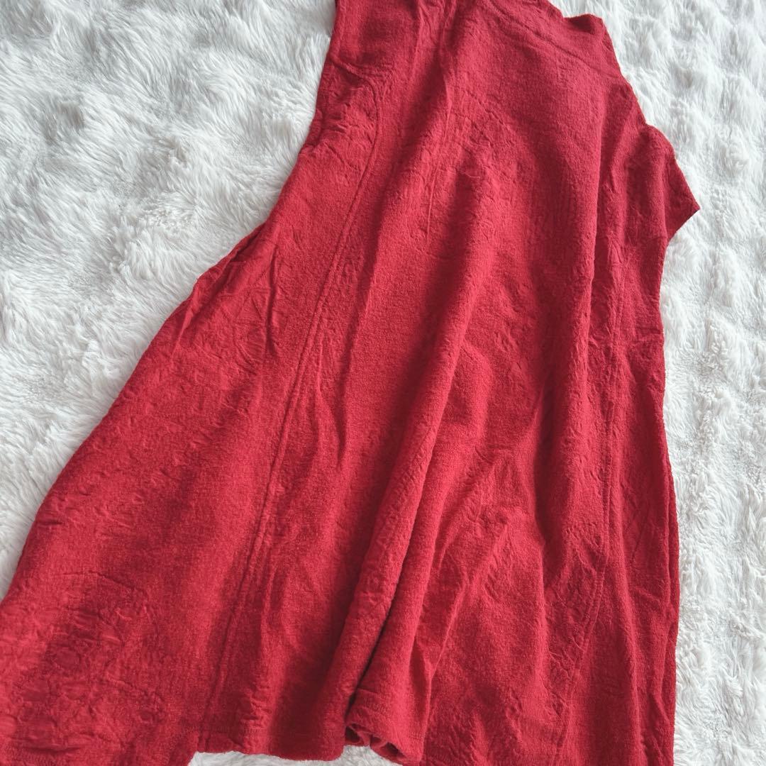 センソユニコ✨ann吉★総柄　ジャガード　モックネック　ノースリーブ　チュニック