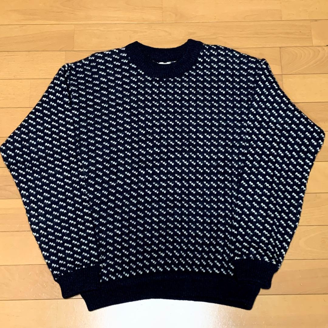 80s ‼️L.L.Bean エルエルビーン バーズアイセーター ウールニット