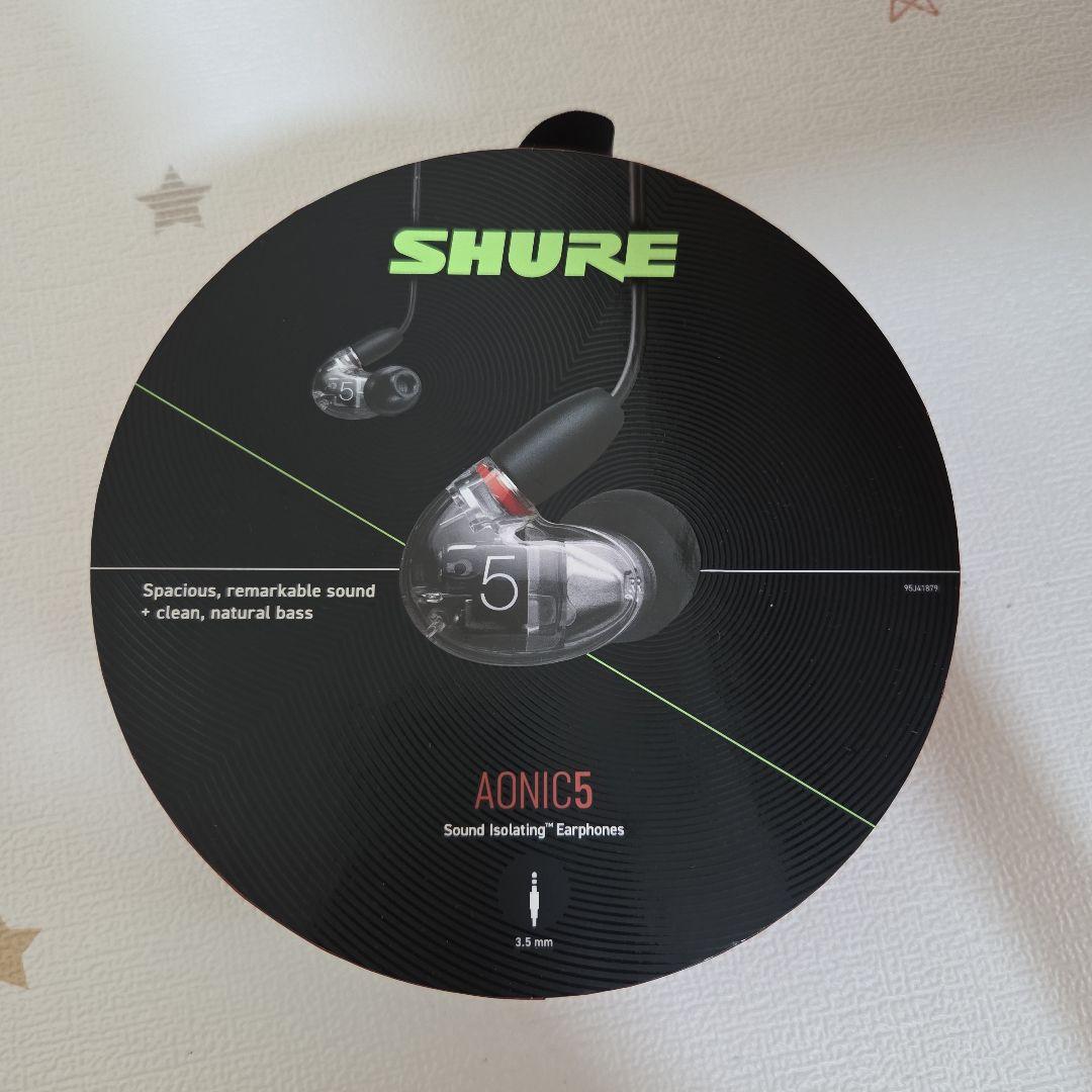 SHURE AONIC5 有線イヤフォン 風神リケーブル品