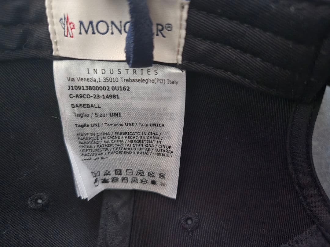 【新品】MONCLER モンクレール キャップ コットン ユニセックス新品