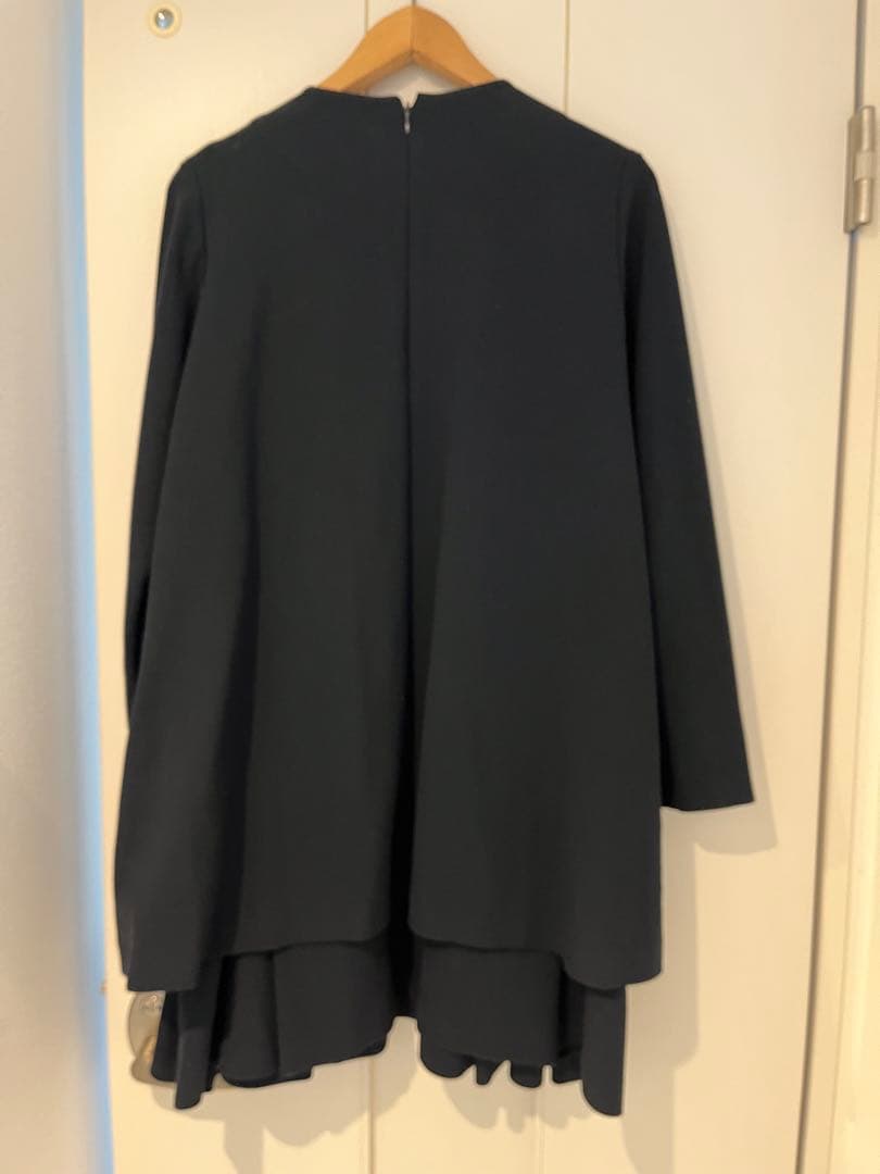 miya　ENFOLD ダブルクロス ストレッチレイヤード　ネイビー