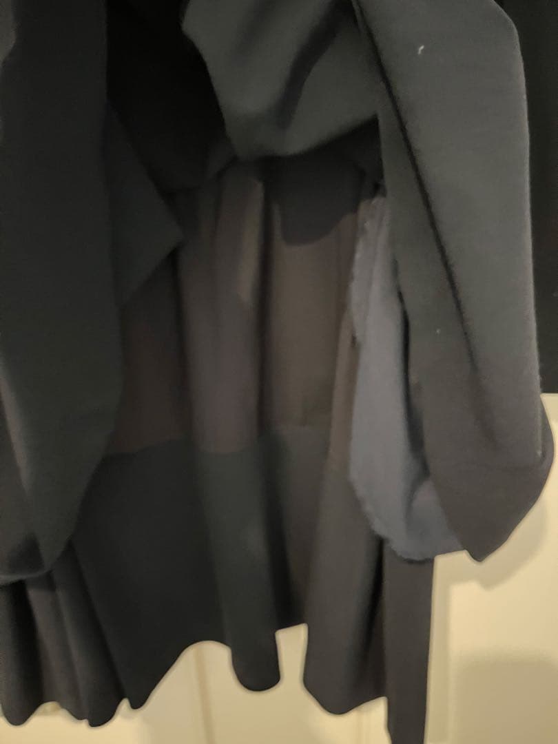 miya　ENFOLD ダブルクロス ストレッチレイヤード　ネイビー