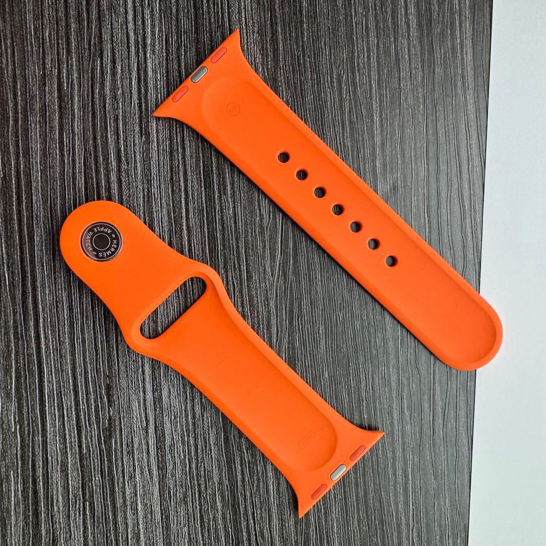 2562 未使用　Apple Watch エルメス　オレンジ　スポーツ　バンド
