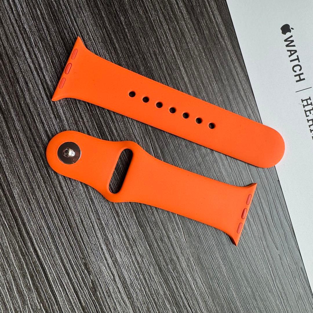 2562 未使用　Apple Watch エルメス　オレンジ　スポーツ　バンド