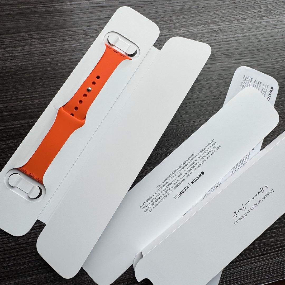 2562 未使用　Apple Watch エルメス　オレンジ　スポーツ　バンド