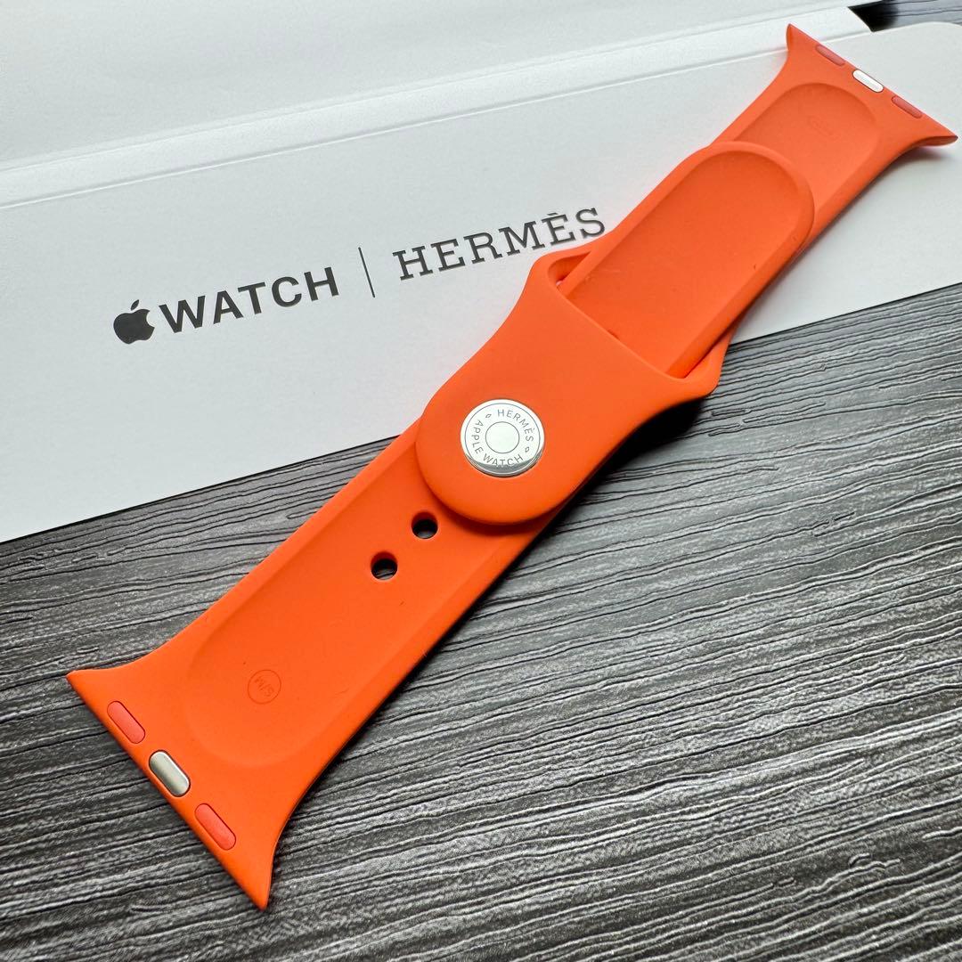 2562 未使用　Apple Watch エルメス　オレンジ　スポーツ　バンド