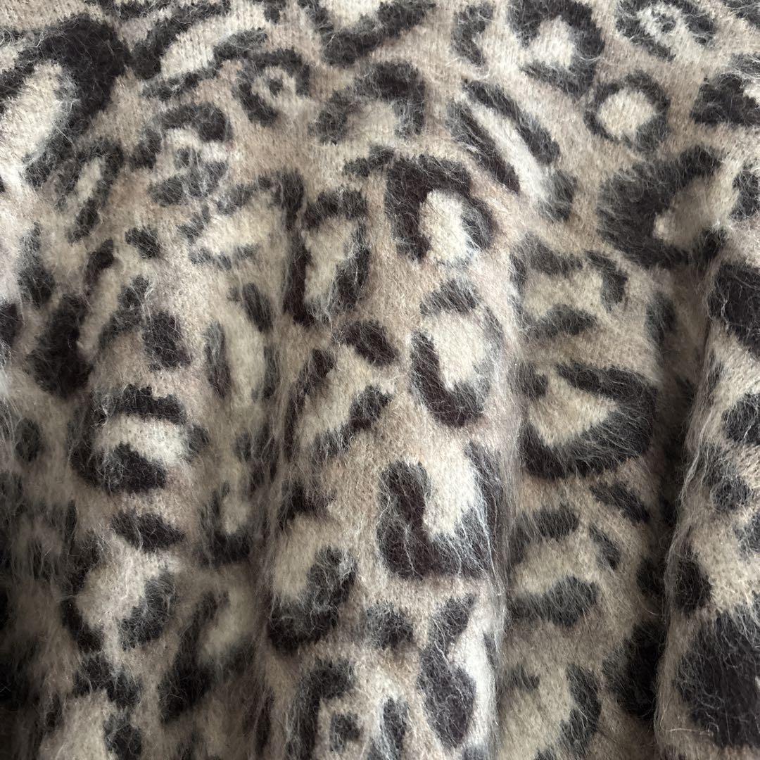 新品　完売品　ジャーナルスタンダード　シャギーニット　カーディガン　レオパード