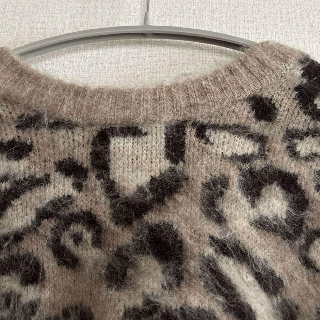 新品　完売品　ジャーナルスタンダード　シャギーニット　カーディガン　レオパード