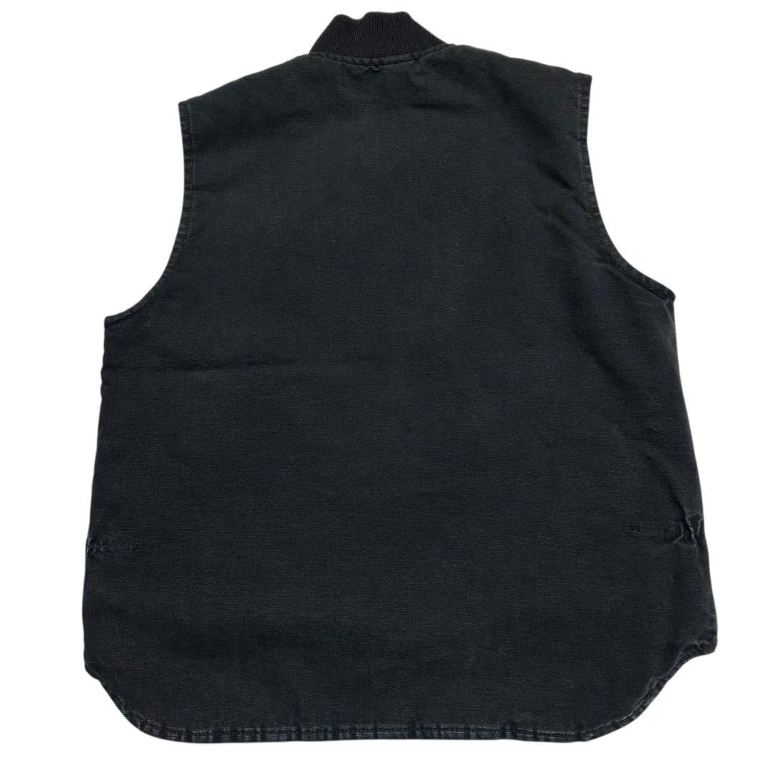 00s USA製 カーハート 腰ゴム　ダックベスト V01BLK