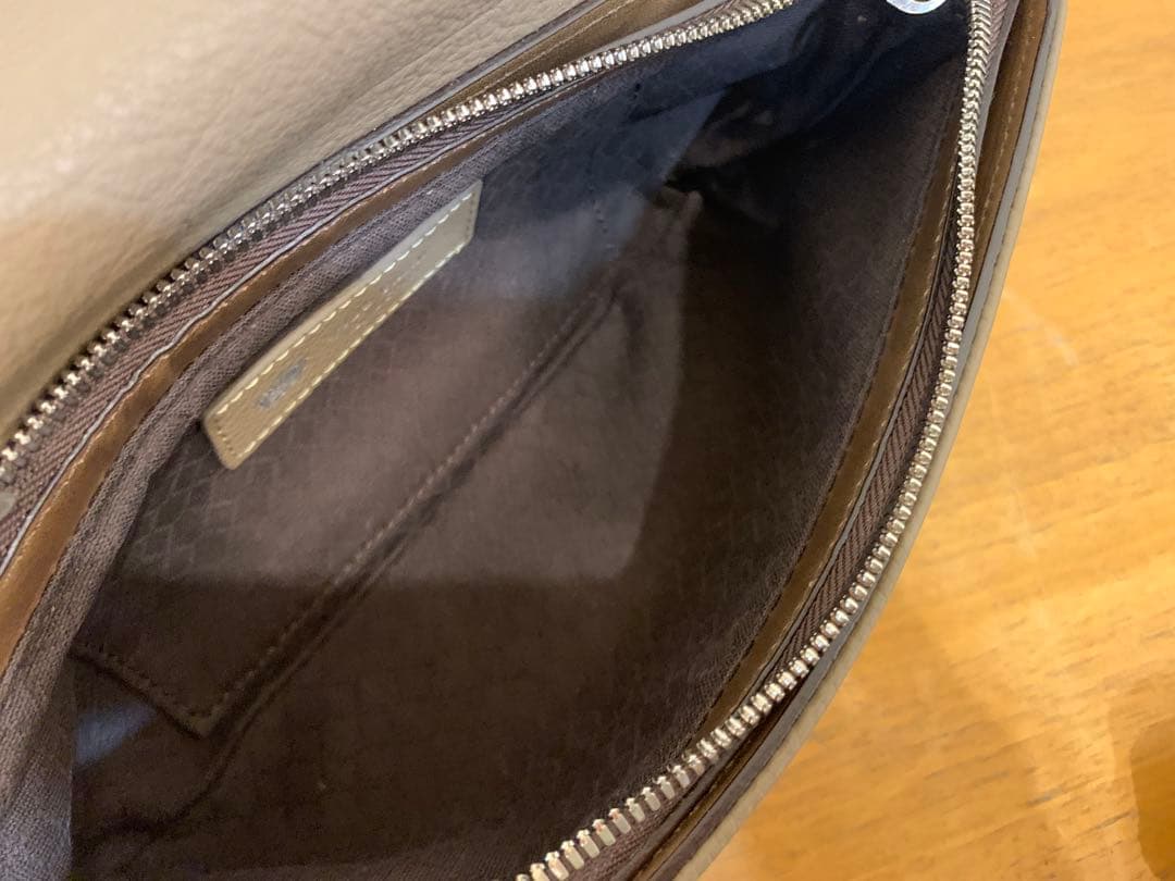 G1016-05★未使用 WILD SWANS ウエストポーチレザー 茶色系