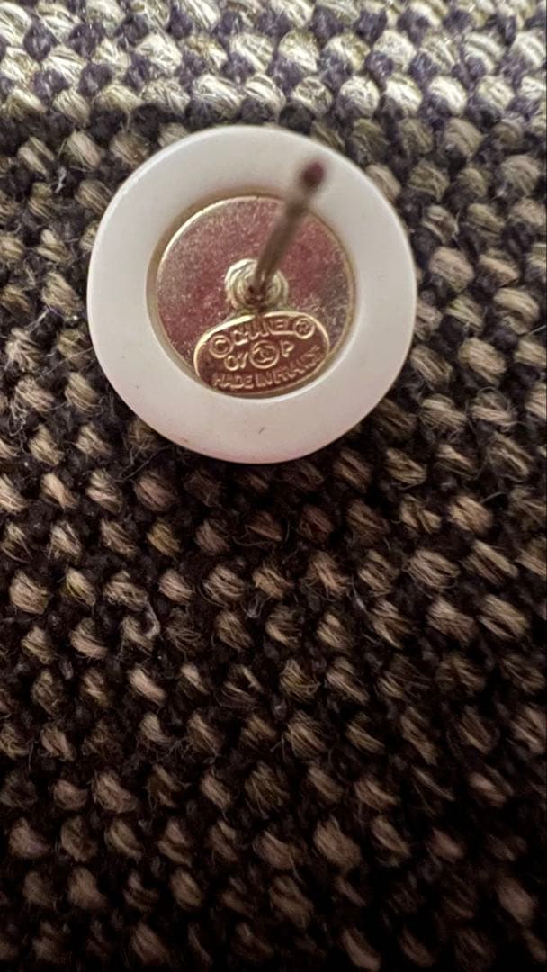 CHANEL レア シャネル ピアス 片耳用 アクセサリー レジン ホワイト